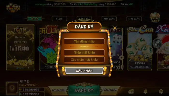 Đăng ký IWIN Đăng ký tài khoản IWIN